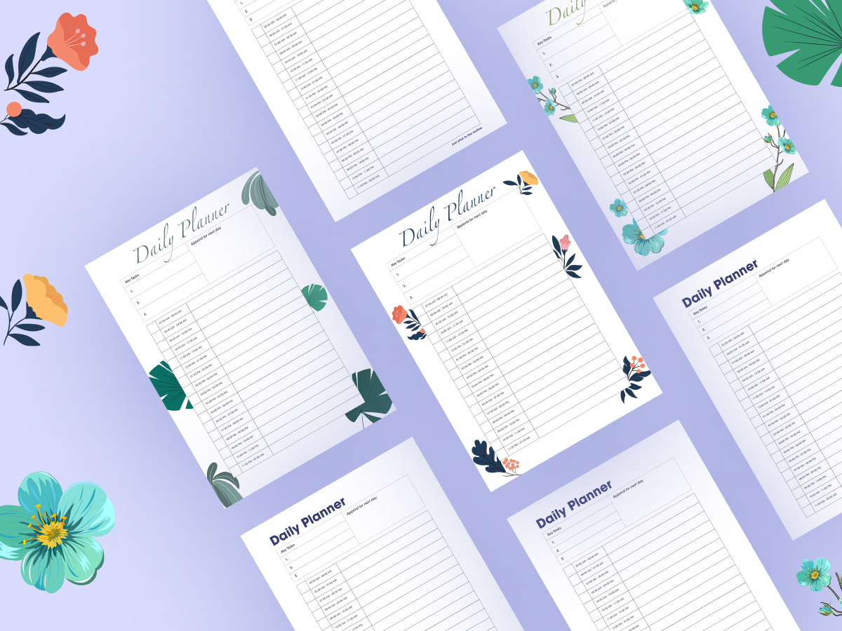 Thumbnail - Printable Daily Planner – A4 Size